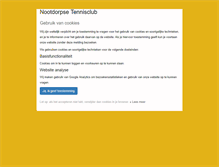Tablet Screenshot of nootdorpsetennisclub.nl